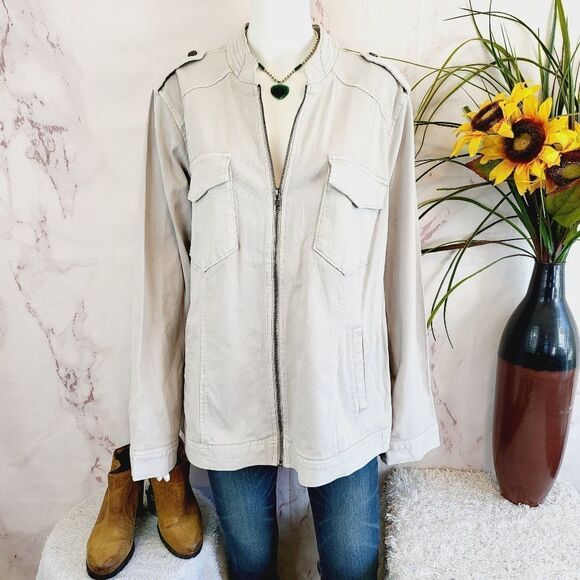 Torrid Light Gray Women's Jacket - Picture 3 of 7
